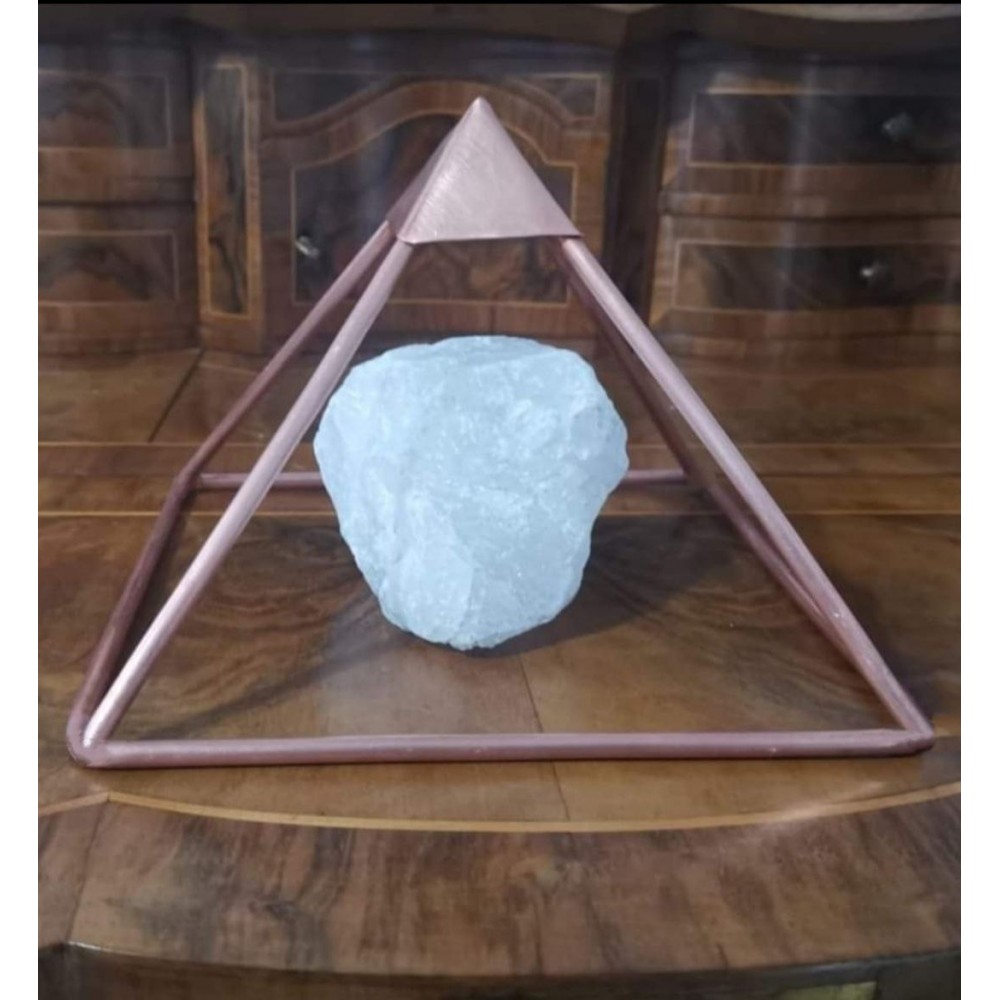 Piramide Energetica 25cm,  in Rame da Artigianato Italiano 